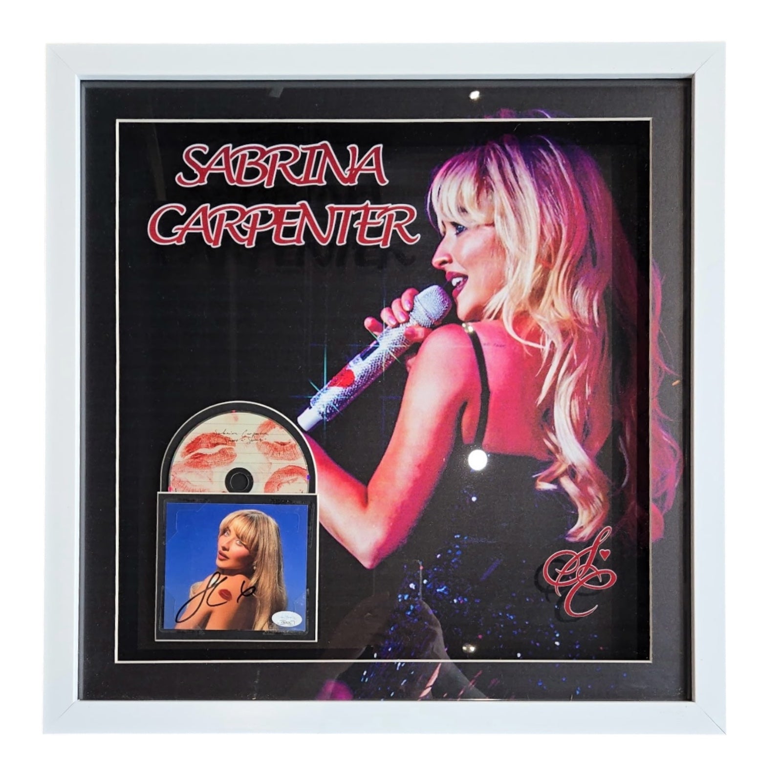 Sabrina Carpenter Autographed Deluxe Framed CD Insert - JSA