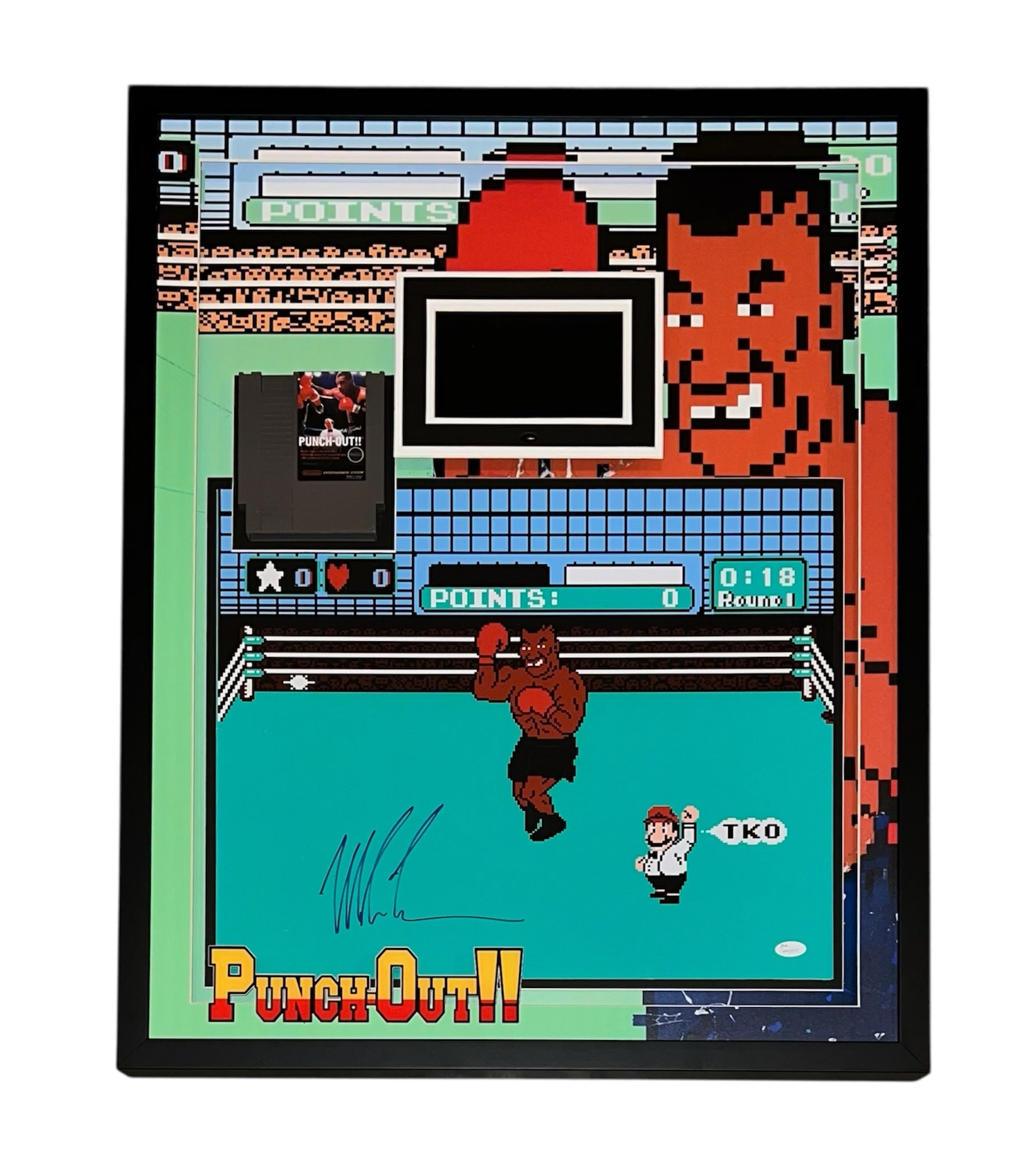 Mike Tyson Autographed Framed 