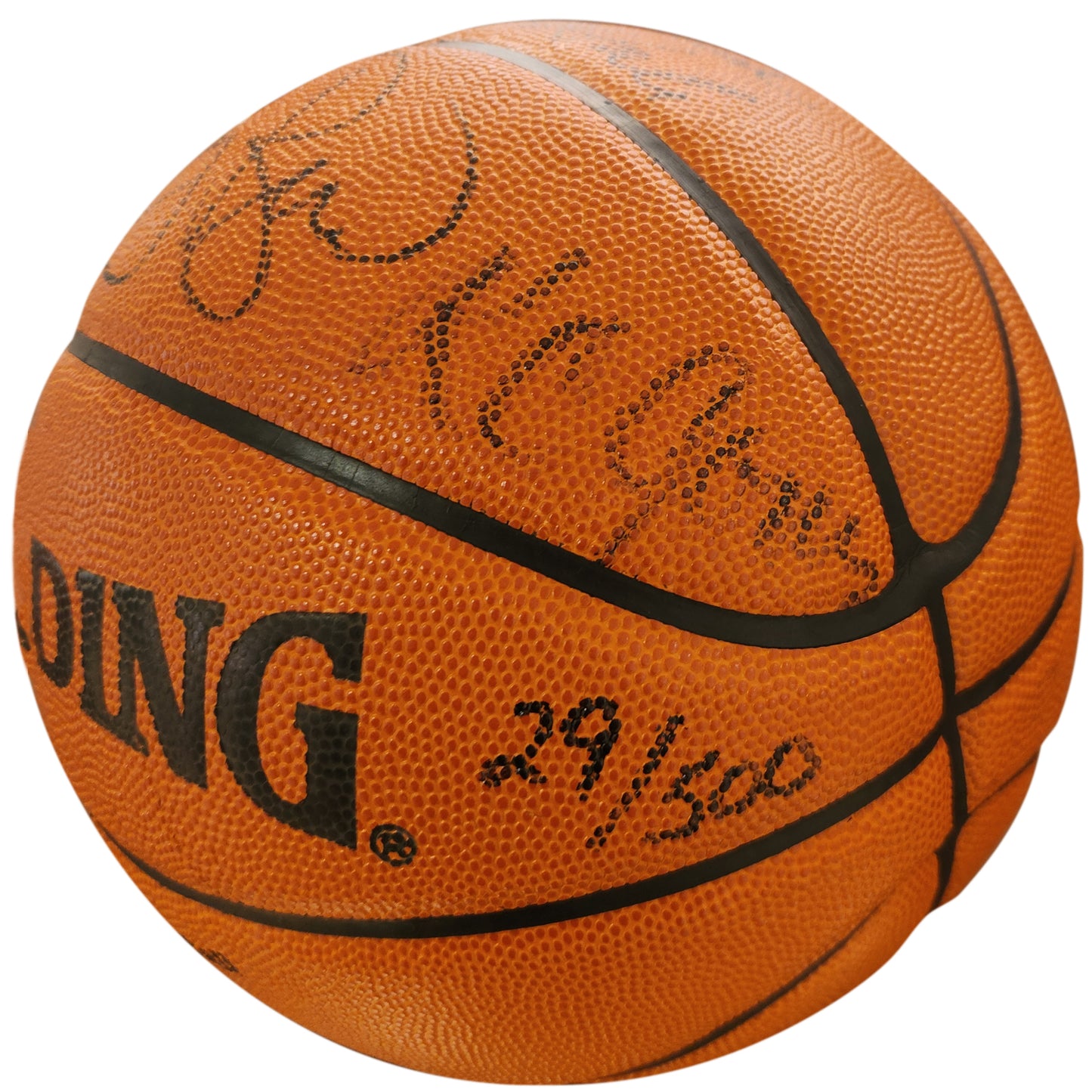 Boston Celtics 1985-86 Team Autographed NBA Spalding Basketball - Upper Deck