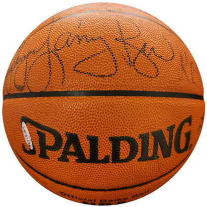 Boston Celtics 1985-86 Team Autographed NBA Spalding Basketball - Upper Deck