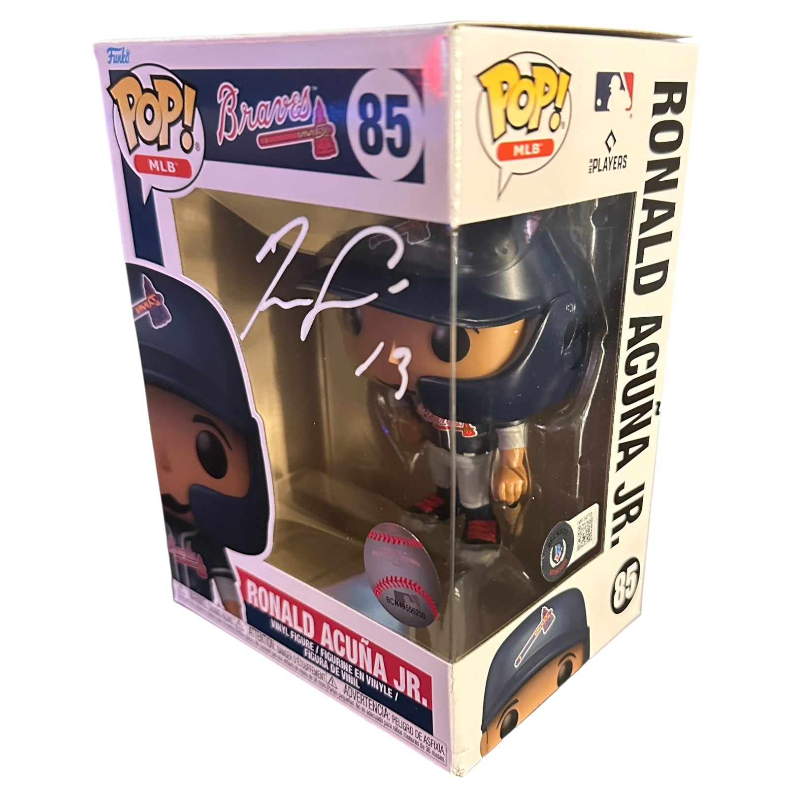 Ronald Acuna Jr. Autographed Funko Pop - Beckett
