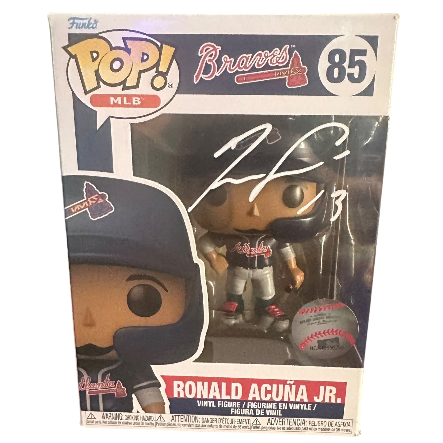 Ronald Acuna Jr. Autographed Funko Pop - Beckett