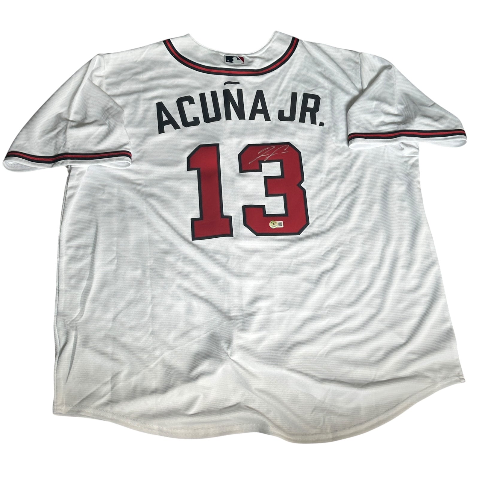 Ronald Acuna Jr. Autographed Atlanta Braves Nike Home Jersey - Beckett