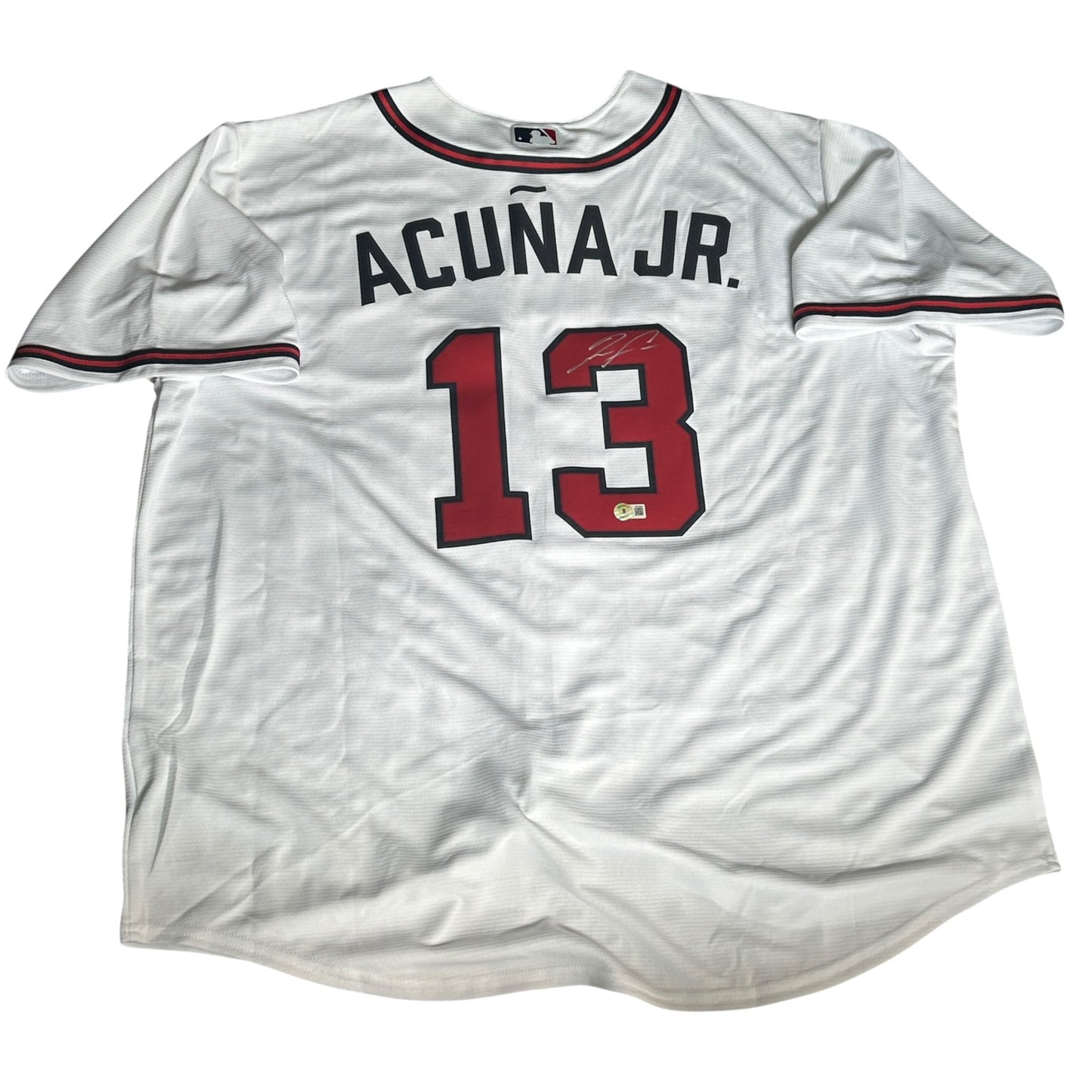 Ronald Acuna Jr. Autographed Atlanta Braves Nike Home Jersey - Beckett