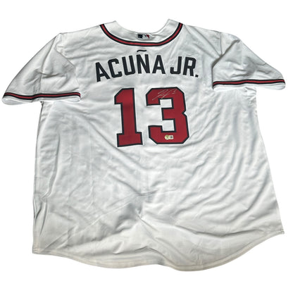 Ronald Acuna Jr. Autographed Atlanta Braves Nike Home Jersey - Beckett