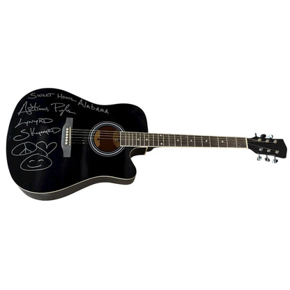 Artimus Pyle Acoustic Black Guitar with Signature - JSA