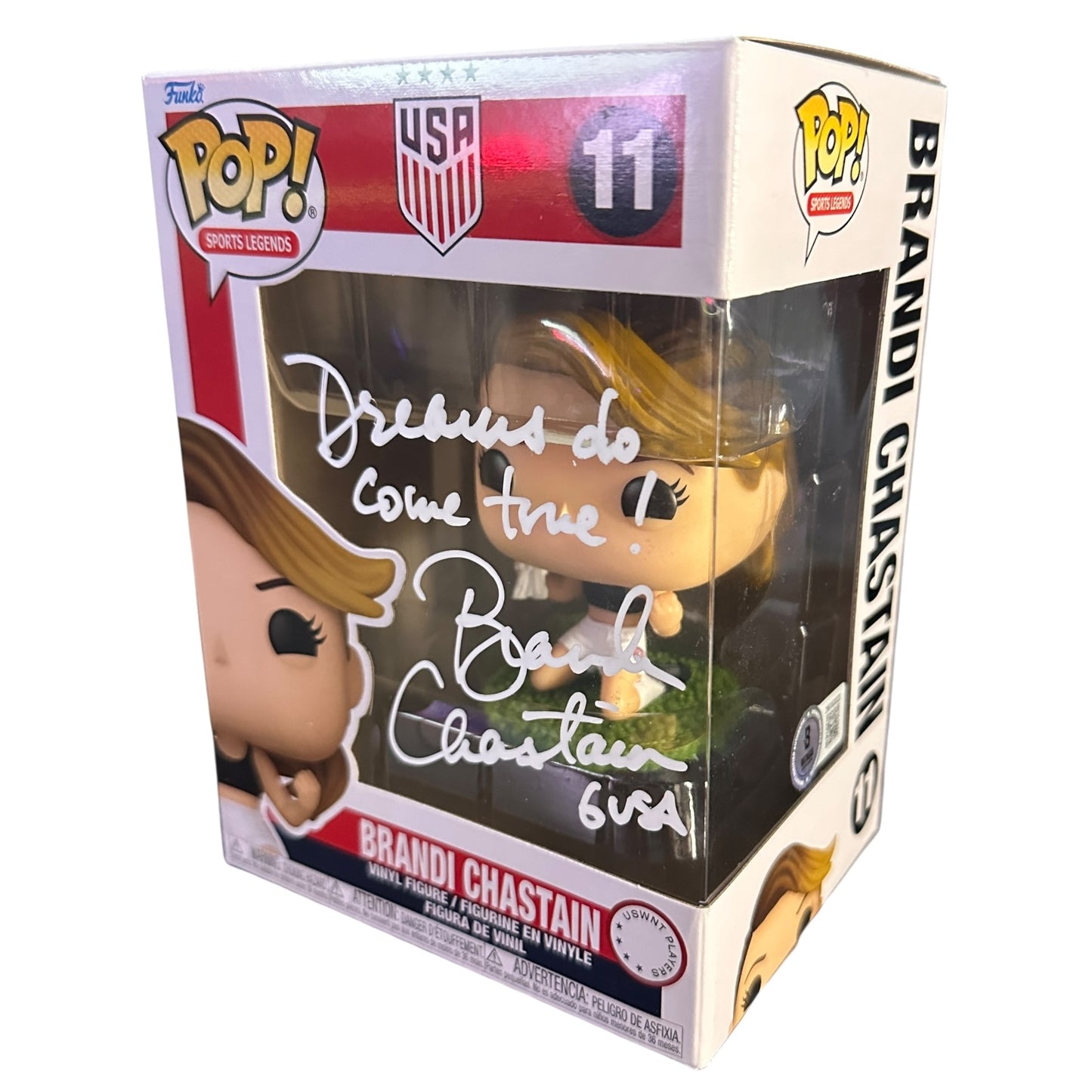 Brandi Chastain Autographed Funko Pop  - Beckett