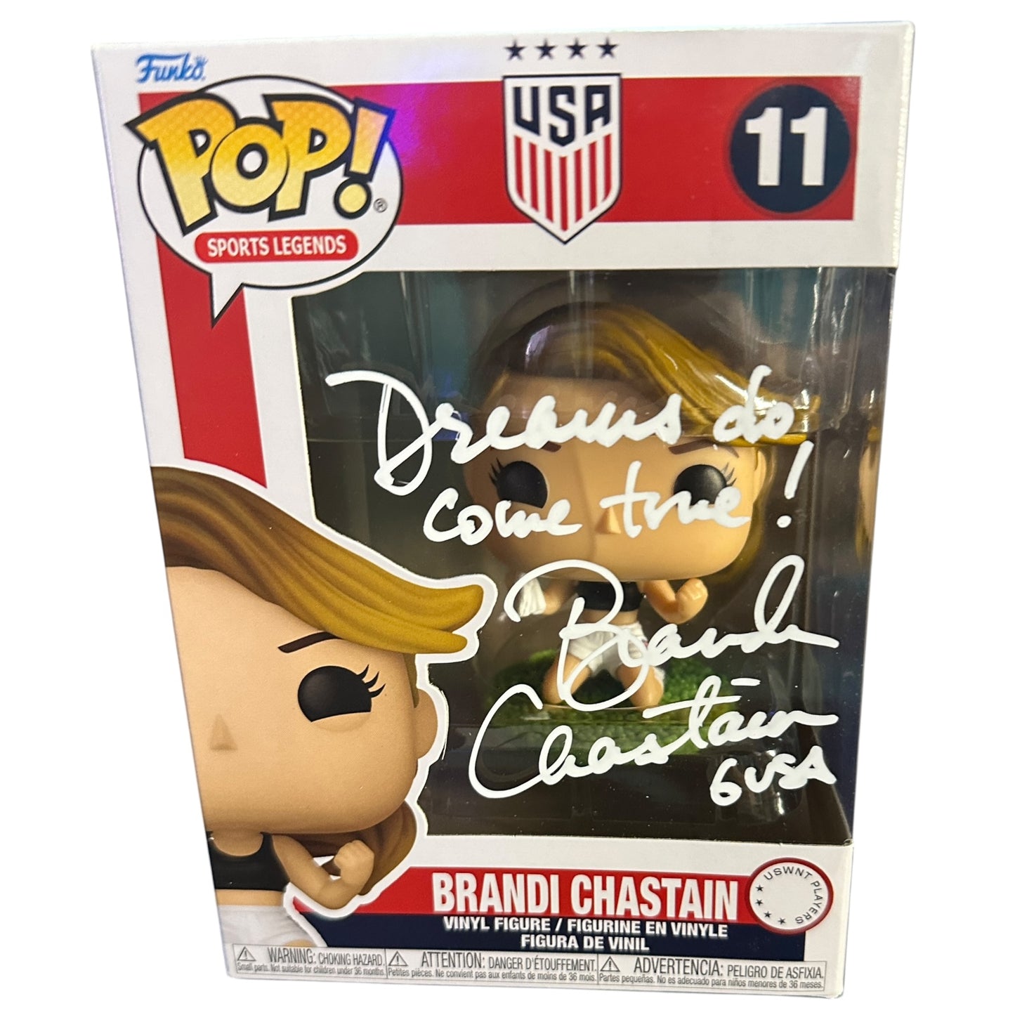 Brandi Chastain Autographed Funko Pop  - Beckett