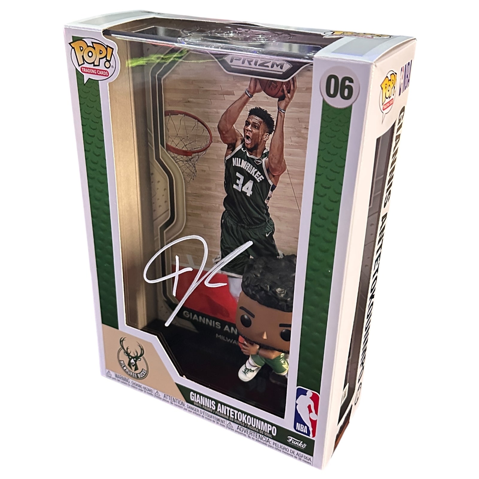 アソーカ・タノ　funko コスビ　サインカード Giannis Antetokounmpo Autographed Funko Pop Panini Prizm - Beckett
