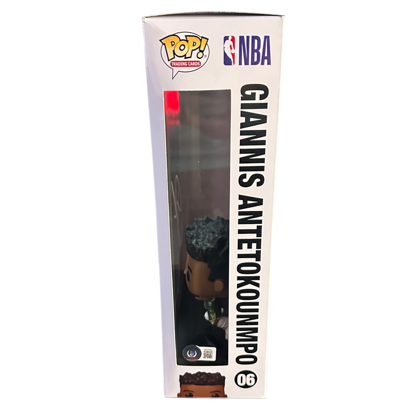 Giannis Antetokounmpo Autographed Funko Pop Panini Prizm - Beckett