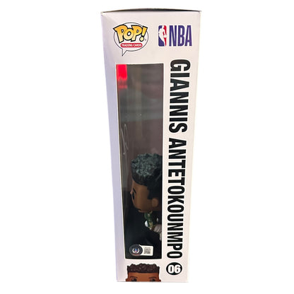 Giannis Antetokounmpo Autographed Funko Pop Panini Prizm - Beckett