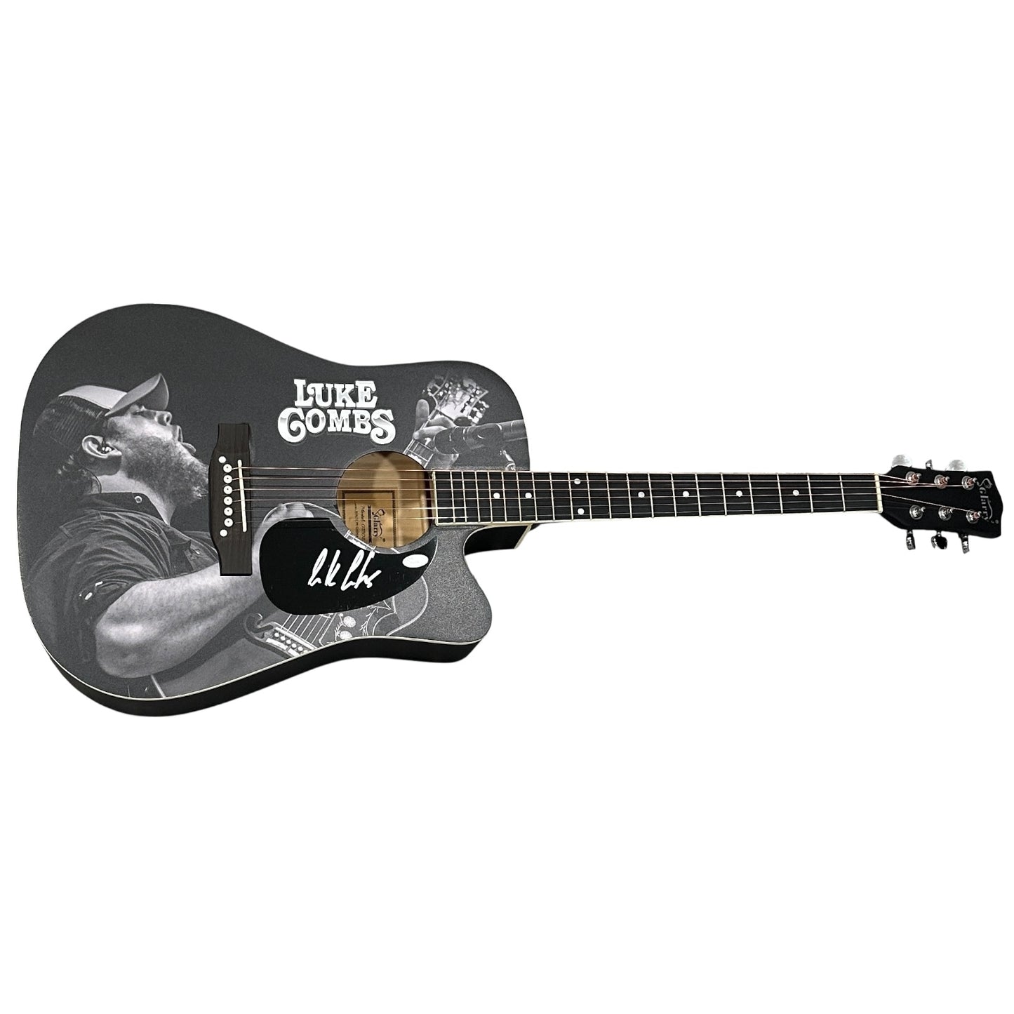 Luke Combs Wrapped Acoustic Guitar with Signature - JSA