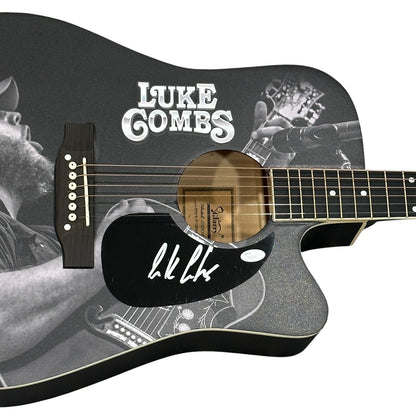 Luke Combs Wrapped Acoustic Guitar with Signature - JSA
