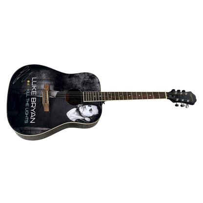 Luke Bryan Wrapped Acoustic Guitar with Signature - JSA