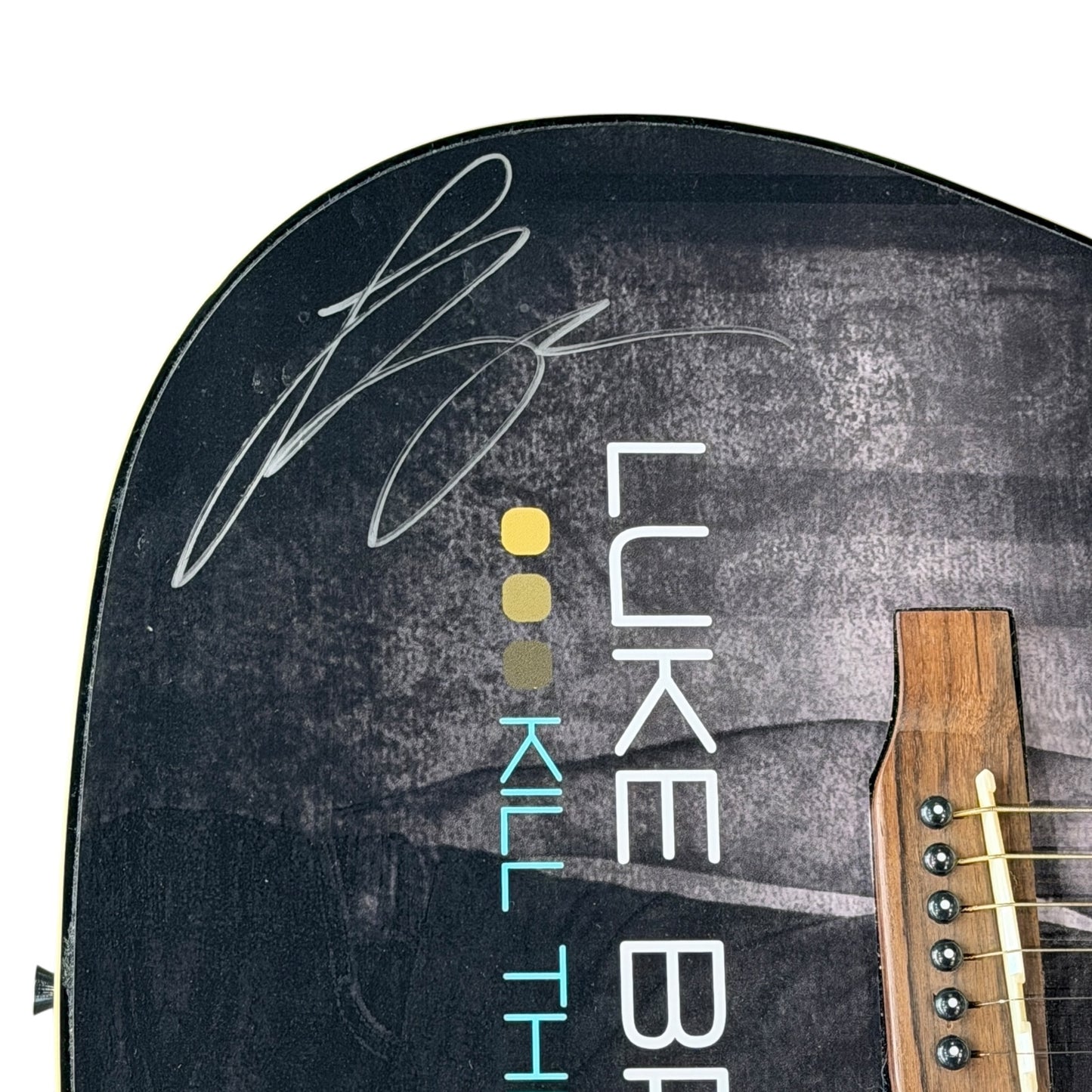 Luke Bryan Wrapped Acoustic Guitar with Signature - JSA