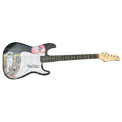 Mariano Rivera "Enter Sandman" Autographed Wrapped Electric Guitar - JSA