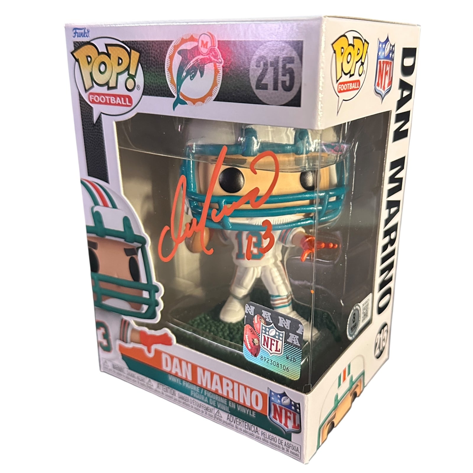 Dan Marino Autographed Funko Pop - Beckett