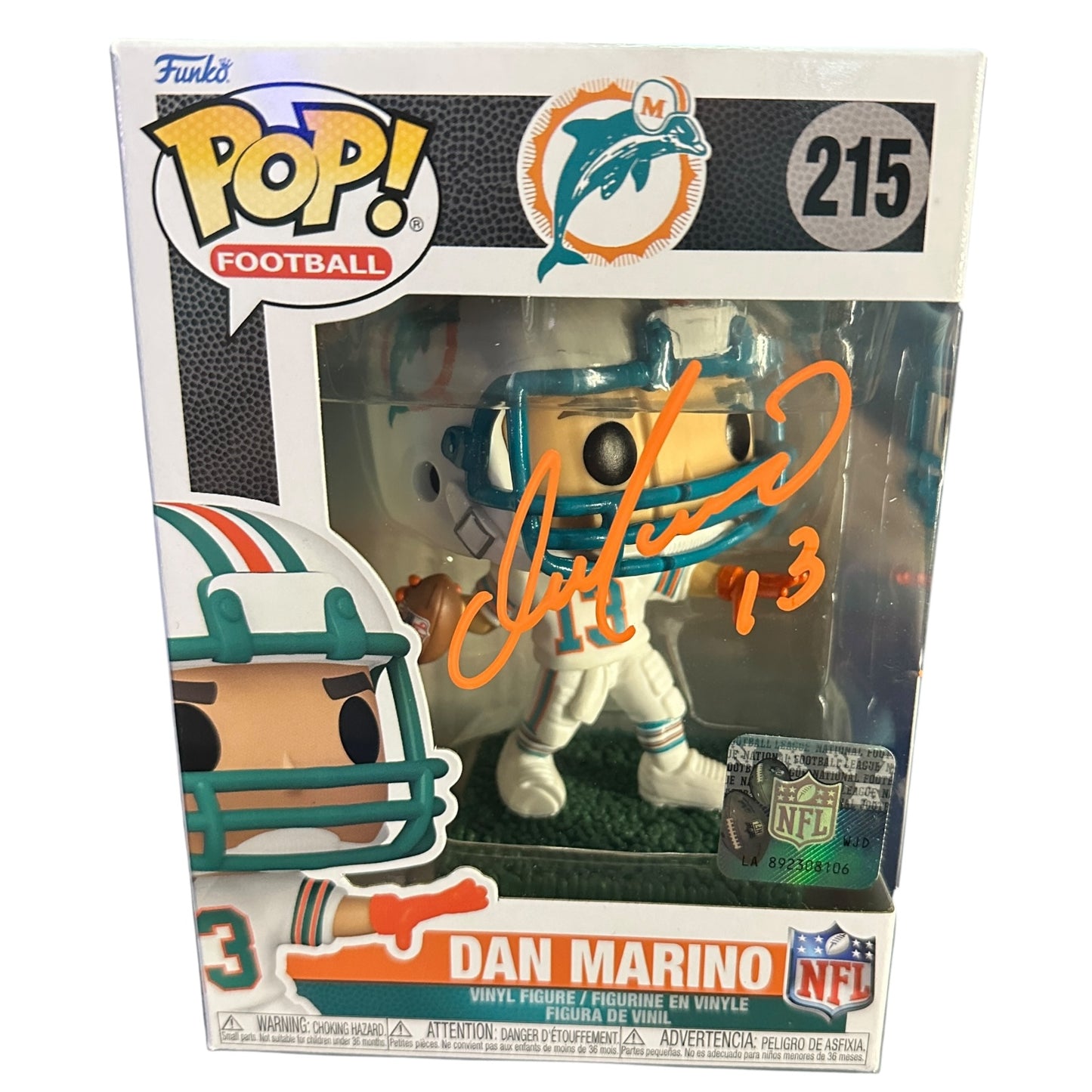 Dan Marino Autographed Funko Pop - Beckett