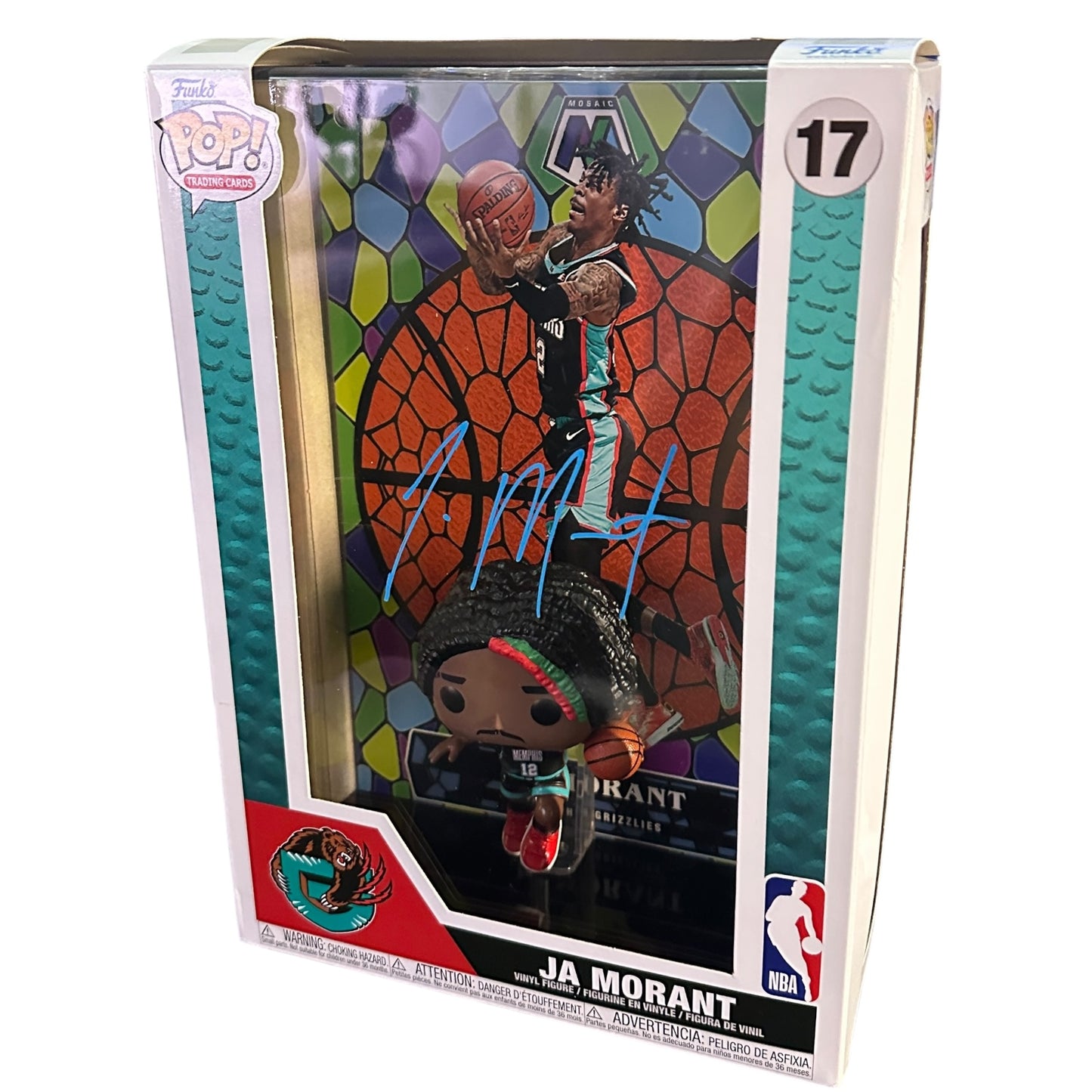 Ja Morant Autographed Funko Pop Panini Mosaic Stained Glass - JSA