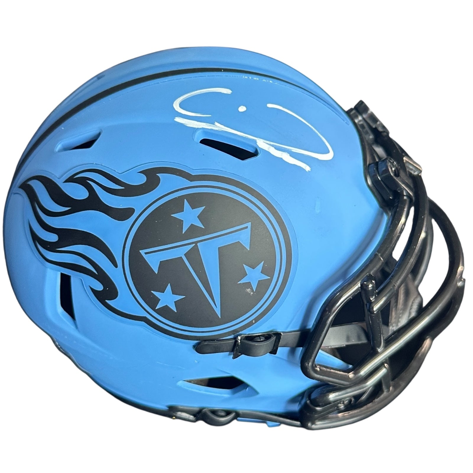 Calvin Ridley Autographed Tennessee Titans Rave Mini Helmet - Beckett
