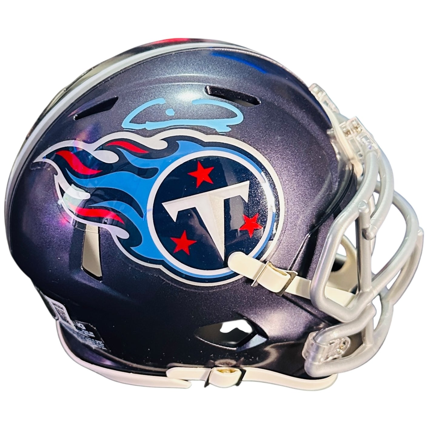 Calvin Ridley Autographed Tennessee Titans Mini Helmet - Beckett