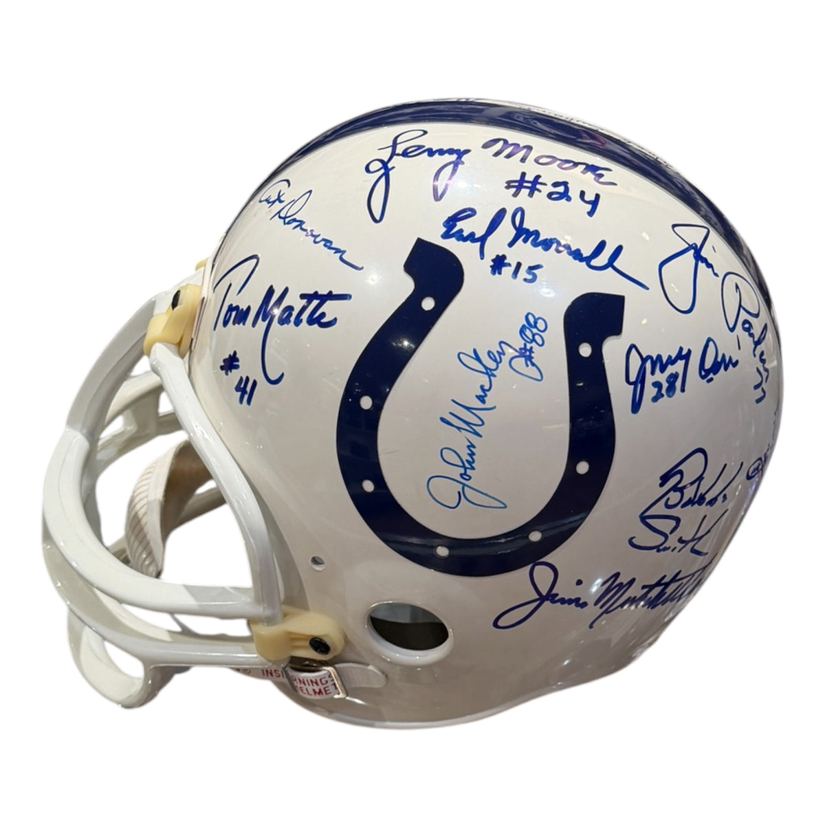 Baltimore Colts Autographed Baltimore Colts Replica Deluxe Full Size Helmet - PSA