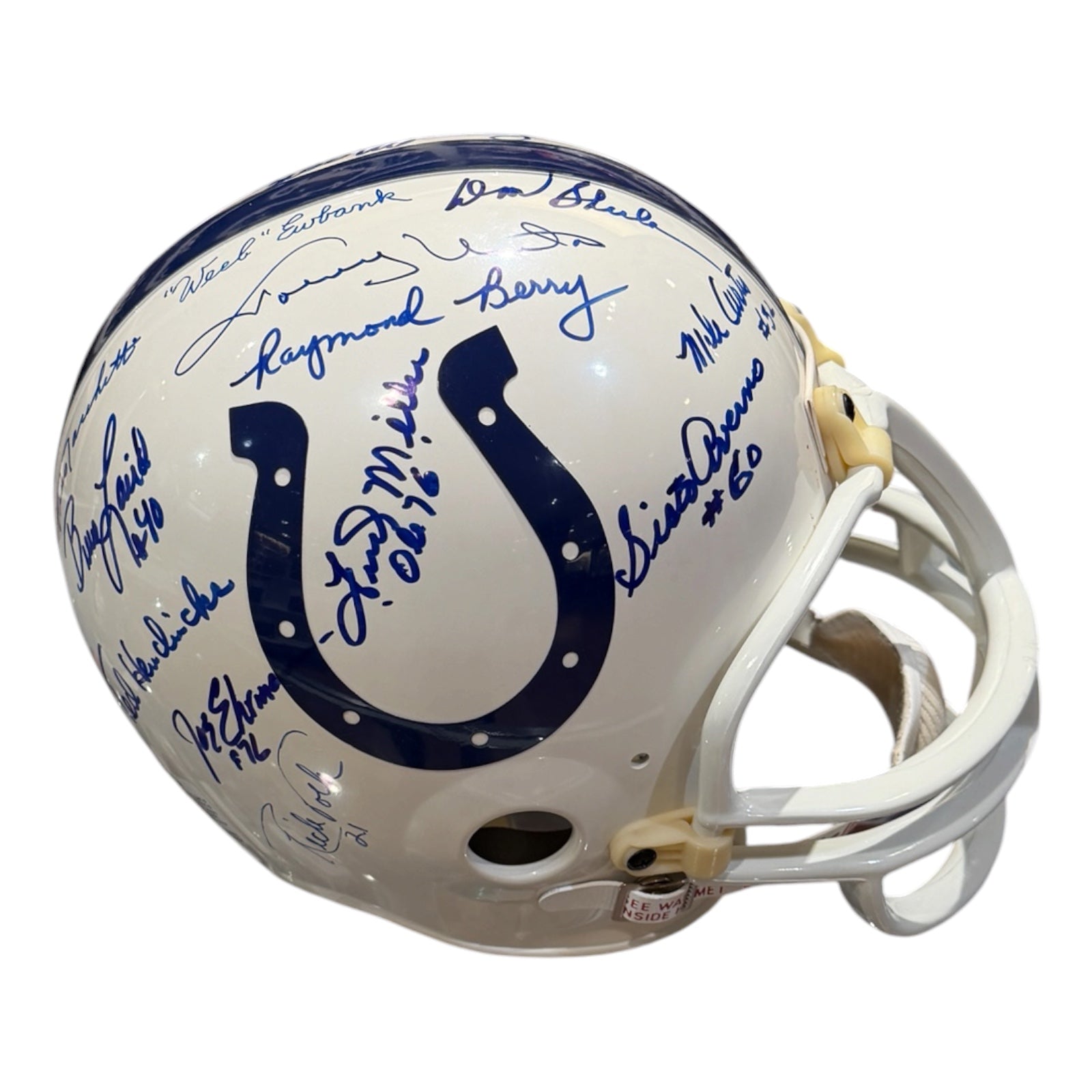 Baltimore Colts Autographed Baltimore Colts Replica Deluxe Full Size Helmet - PSA