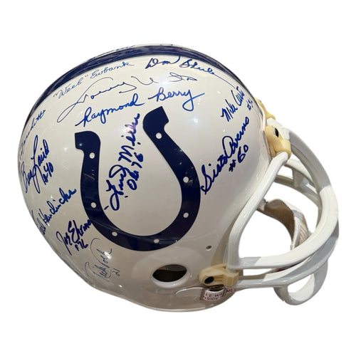 Baltimore Colts Autographed Baltimore Colts Replica Deluxe Full Size Helmet - PSA