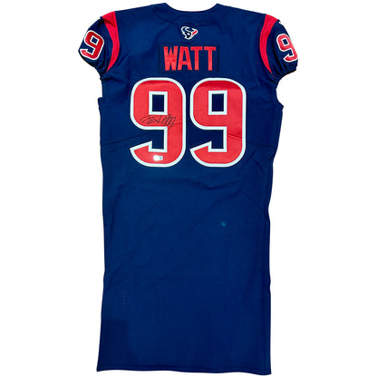 JJ Watt Autographed Authentic Houston Texans Game Issued Jersey