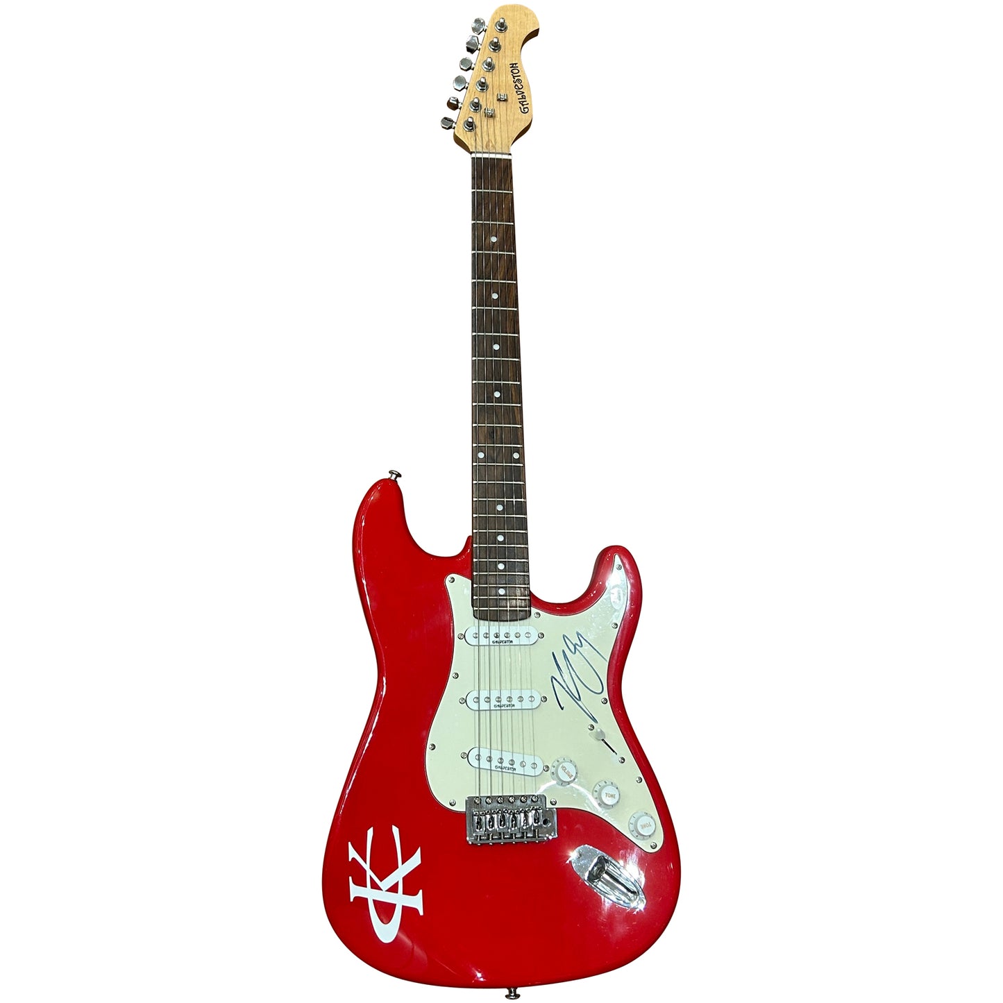 Kenny Chesney Autographed Electric Guitar on body - JSA