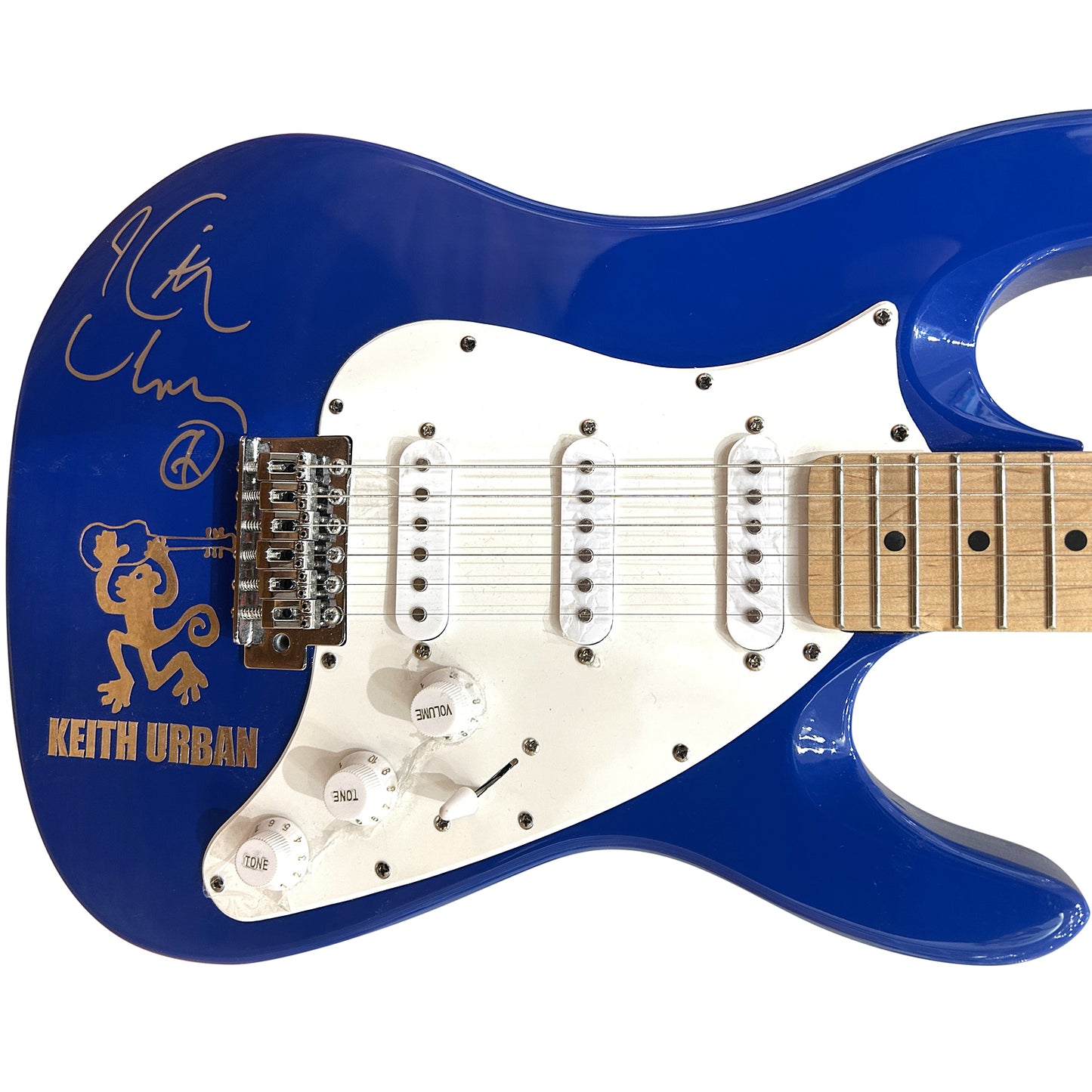 Keith Urban Autographed Eclectic Guitar on body - JSA