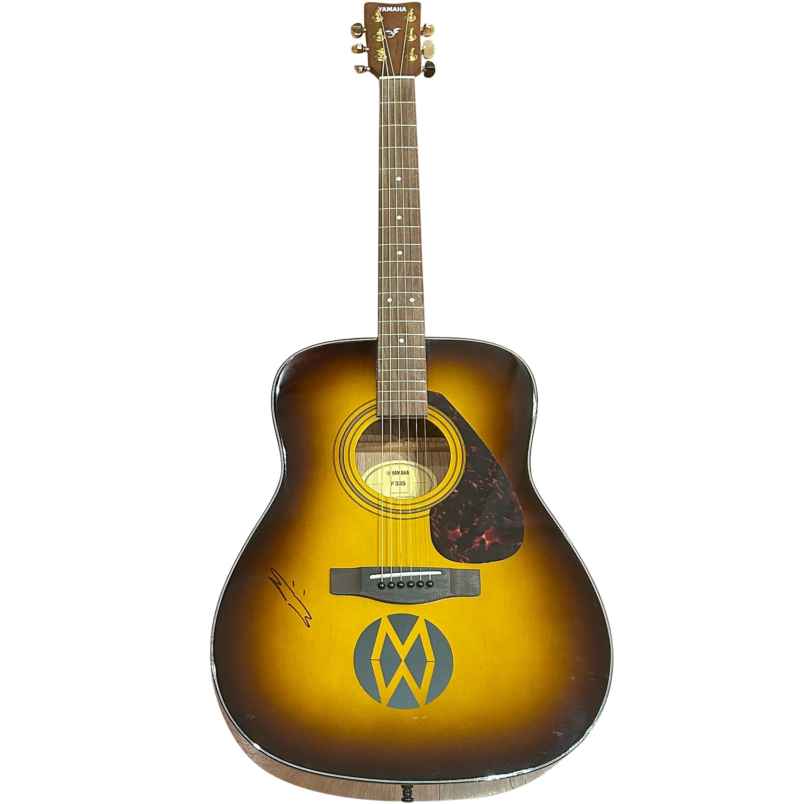 Morgan Wallen Autographed Acoustic Guitar on body - JSA