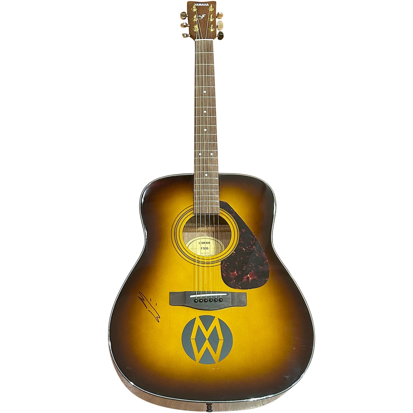 Morgan Wallen Autographed Acoustic Guitar on body - JSA Letter