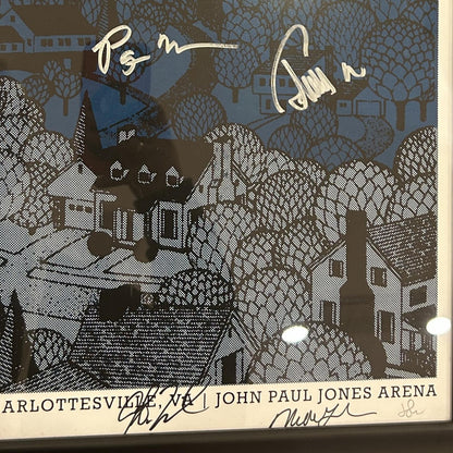 Phish Autographed Music Poster Deluxe Framed and signed by the Band - JSA Letter