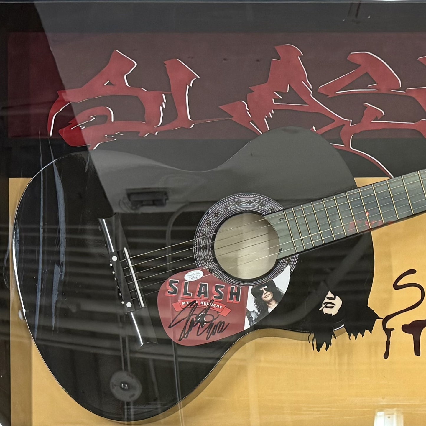 Slash Guns N Roses Autographed Guitar Deluxe Framed Shadowbox - JSA