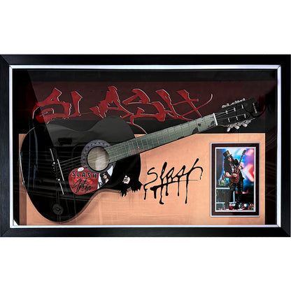 Slash Guns N Roses Autographed Guitar Deluxe Framed Shadowbox - JSA