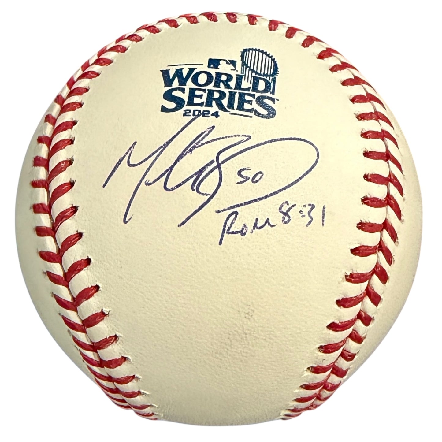 Mookie Betts Autographed 2024 World Series Baseball - JSA