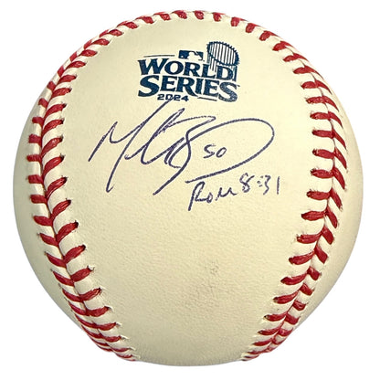 Mookie Betts Autographed 2024 World Series Baseball - JSA
