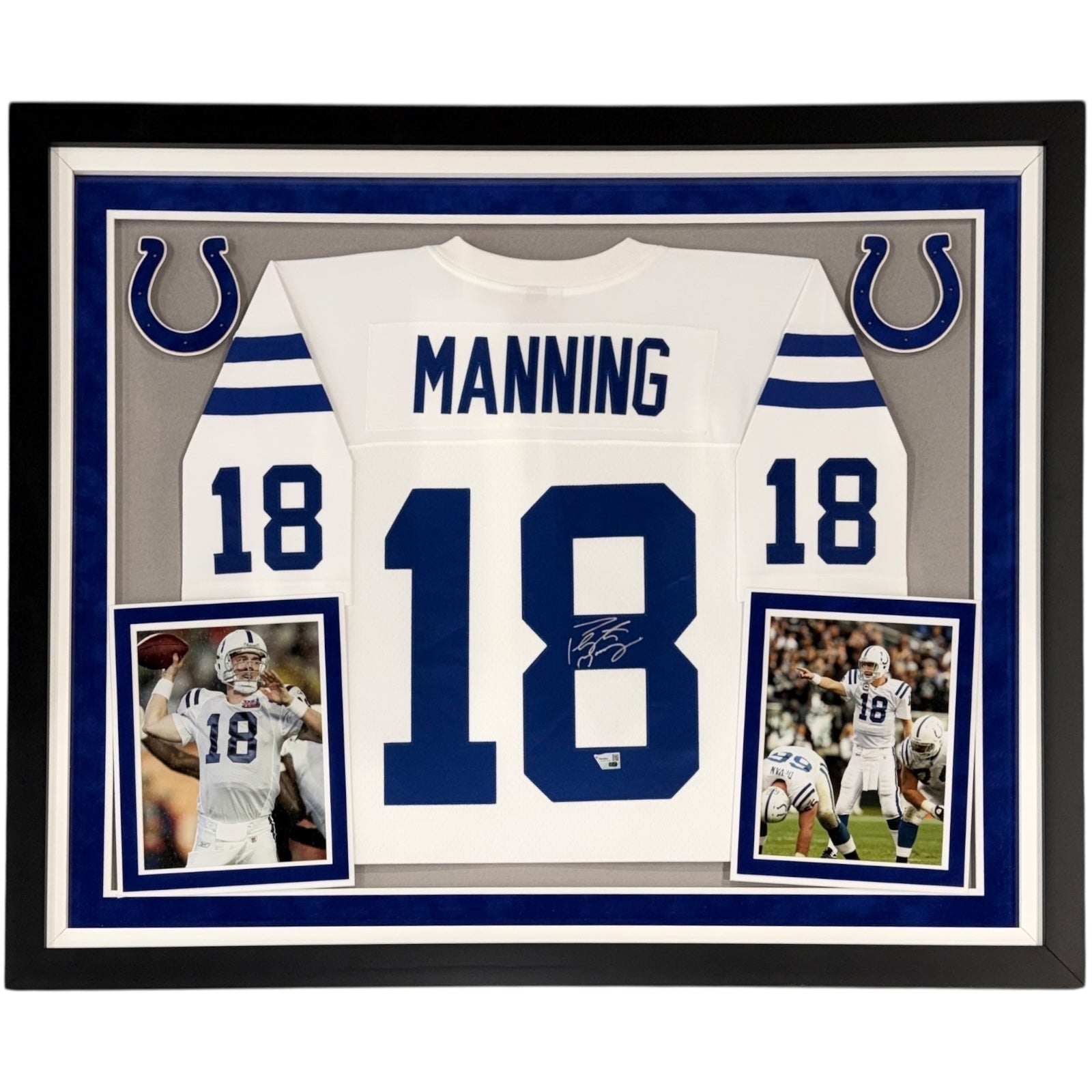 Peyton Manning Autographed Framed Indianapolis Colts Jersey - Fanatics