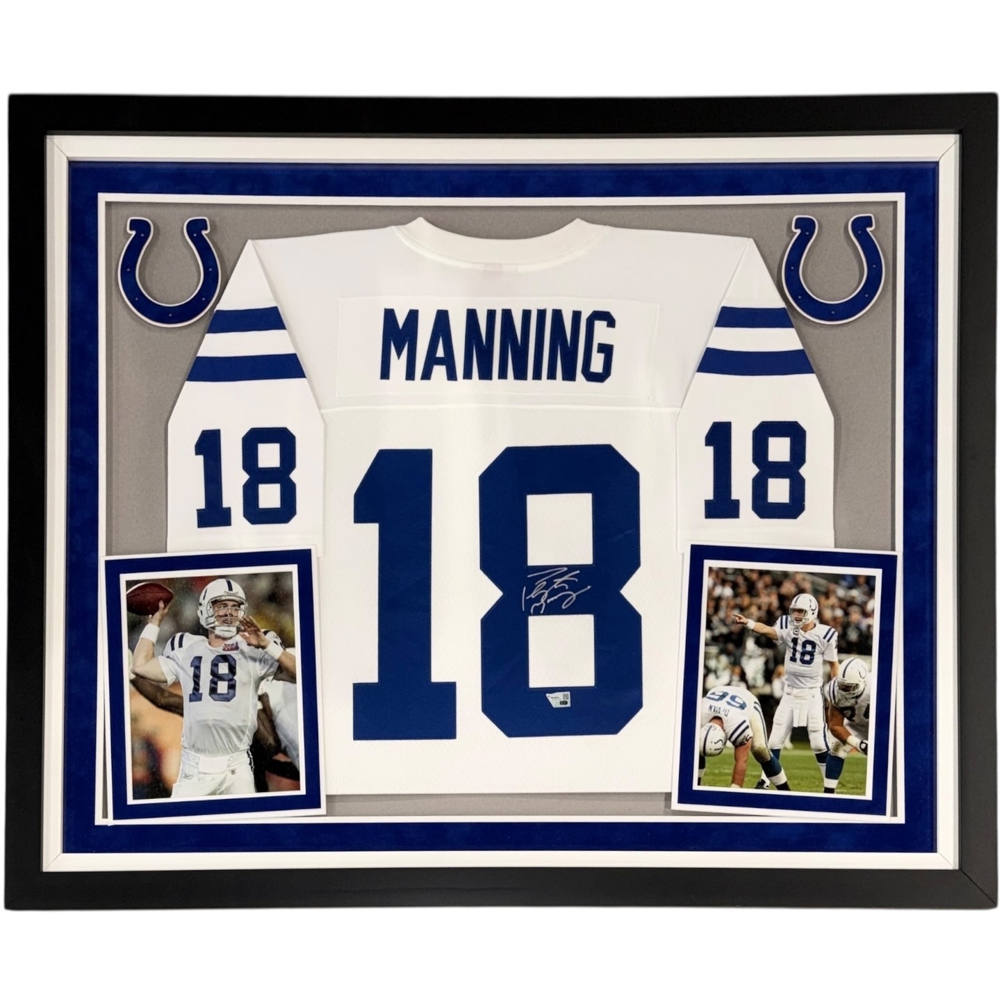 Peyton Manning Autographed Framed Indianapolis Colts Jersey - Fanatics