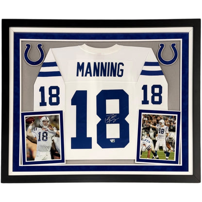 Peyton Manning Autographed Framed Indianapolis Colts Jersey - Fanatics