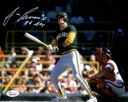 Jose Canseco Autographed Oakland A's (Horiz) 8x10 Photo w/ 