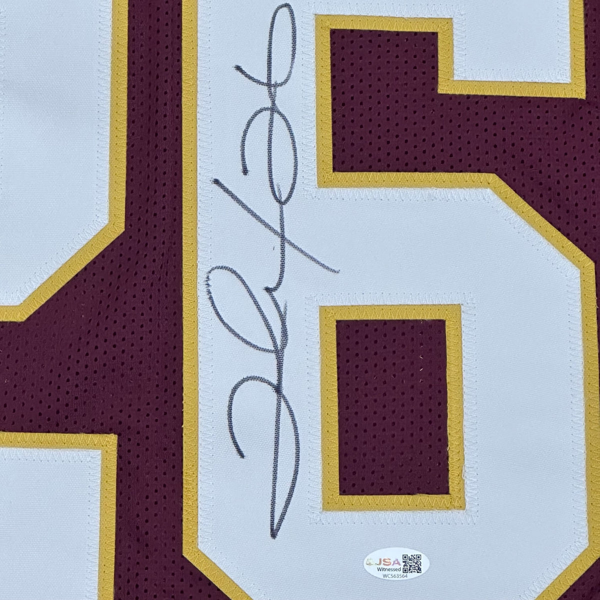 Clinton Portis Autographed Washington (Maroon #26) Custom Stitched Jersey - JSA