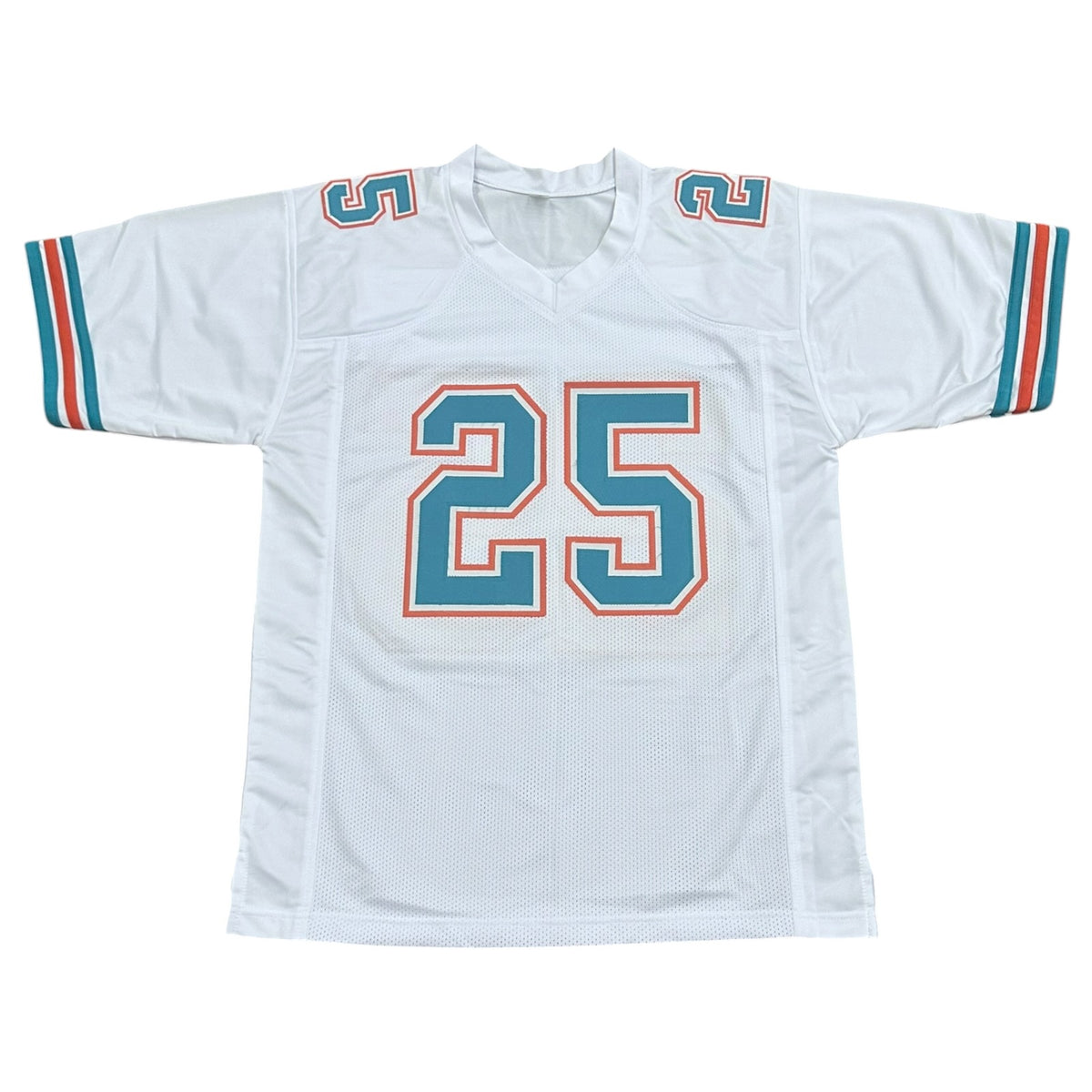 Louis Oliver Autographed Miami (White #25) Custom Stitched Jersey - JSA