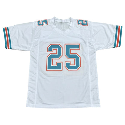 Louis Oliver Autographed Miami (White #25) Custom Stitched Jersey - JSA