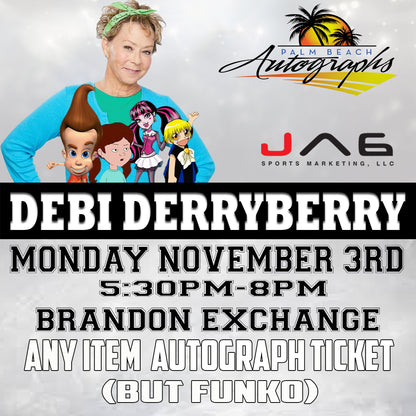 DEBI DERRYBERRY AUTOGRAPH EVENT - Tampa (Brandon Exchange) In-Store Public Signing - NOVEMBER 3RD, 2025