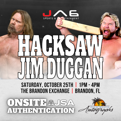 HACKSAW JIM DUGGAN AUTOGRAPH EVENT - Tampa (Brandon Exchange) In-Store Public Signing - October 25th, 2025