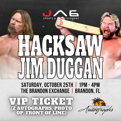 HACKSAW JIM DUGGAN AUTOGRAPH EVENT - Tampa (Brandon Exchange) In-Store Public Signing - October 25th, 2025