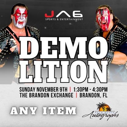 DEMOLITION AUTOGRAPH EVENT - Nashville (The Mall at Green Hills) In-Store Public Signing - November 9th, 2025
