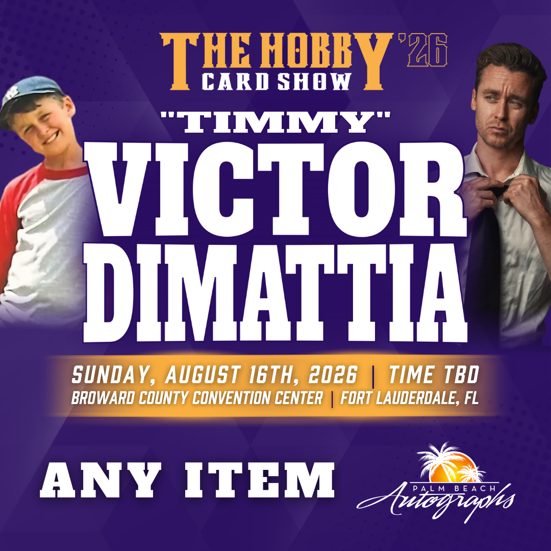 THE SANDLOT CAST In-Person Autograph Event at THE HOBBY CARD SHOW Public Signing Event - August 16th, 2026